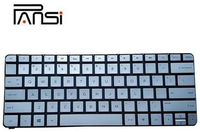 Alt view image 2 of 4 - Keyboard US Layout Notebook Keyboard for HP Spectre XT PRO13-3000 13T-3000 13-3000EA 743897-001 MP-13J73USJ886 Silver Backlight