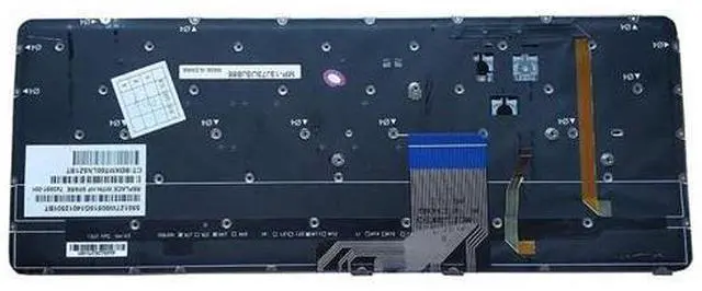 Alt view image 4 of 4 - Keyboard US Layout Notebook Keyboard for HP Spectre XT PRO13-3000 13T-3000 13-3000EA 743897-001 MP-13J73USJ886 Silver Backlight