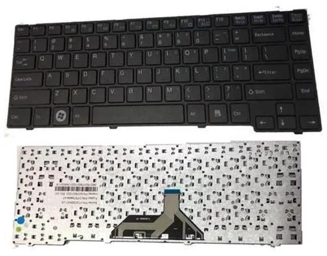 Main image of Laptop Keyboard for Fujitsu Lifebook UH552 UH572 V132326AS1 CP579494-01 6037B0070201 V132326AS3 CP615704-01 US English Black