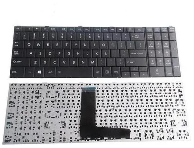 Main image of Laptop Replacement Keyboard Compatible with Toshiba Satellite C50-B C50A-B C50D-B C55-B C50DT-B C50T-A R50-B US Layout Black
