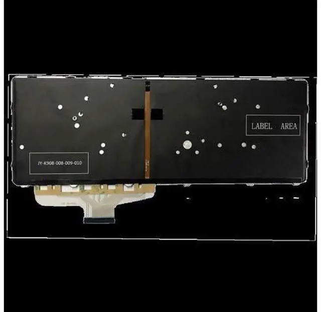 Alt view image 3 of 4 - US Backlit Positivo Notebook Keyboard Dns Clevo for HP ELIteBook FOLIO 1040 G3 with Silver Frame