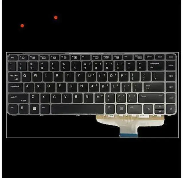Alt view image 2 of 4 - US Backlit Positivo Notebook Keyboard Dns Clevo for HP ELIteBook FOLIO 1040 G3 with Silver Frame