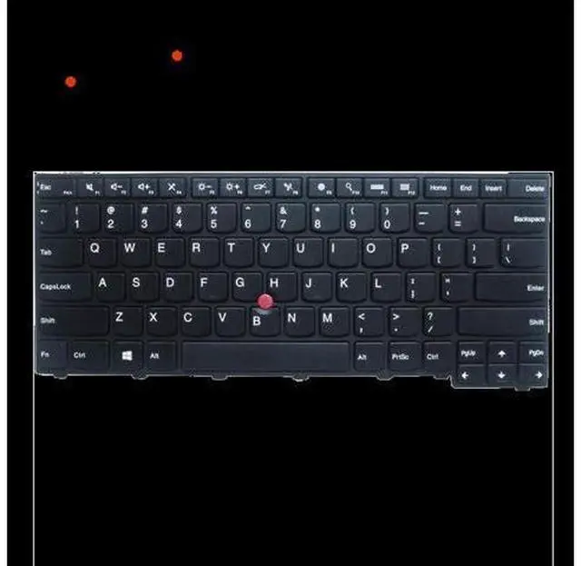 Alt view image 2 of 4 - Keyboard Replacement with Frame for Lenovo ThinkPad E431 L440 L450 L460 L470 T440S T431S T440P T450S T460 E440 Laptop US Black