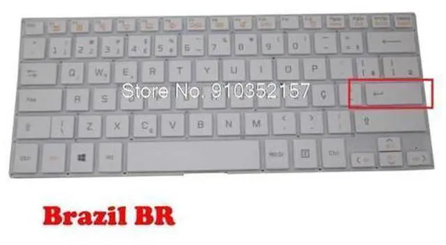 Main image of Laptop Keyboard For LG 13U360 AEW73669803 LGM15C26PA-1611 BR Brazil White NO Frame 13U360-E 13U360-L 13UD360 13UD360-L LG13U36