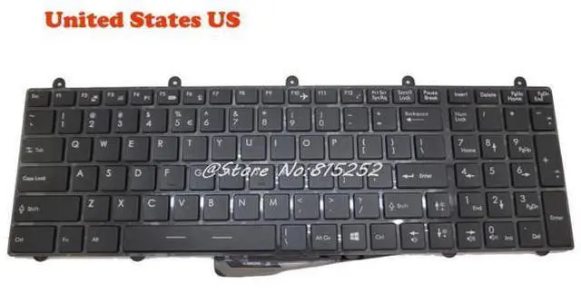 Main image of US English Keyboard For MSI GT60 0NC 0ND 0NE 0NF 0NG 0NR 2OJ 2OK 2PC 2PE GT70 2OC 2OD 2PC 2PE 2QD GE60 2PE-215US 2QE-867US 871US