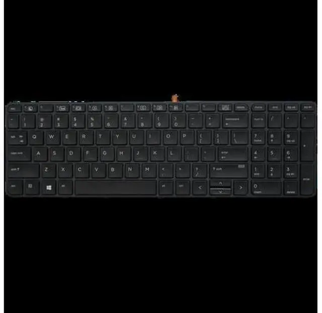 Main image of US Backlit Positivo Notebook Keyboard Dns Clevo for HP Probook 450 455 470 G3 Black
