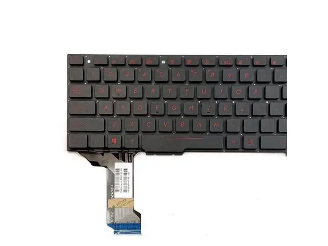 Alt view image 3 of 4 - US Clevo Laptop Backlit Keyboard For ASUS Dns Shop GL553 GL553V GL553VW ZX553VD ZX53V ZX73 FX553VD FX53VD FX753VD FZ53V English