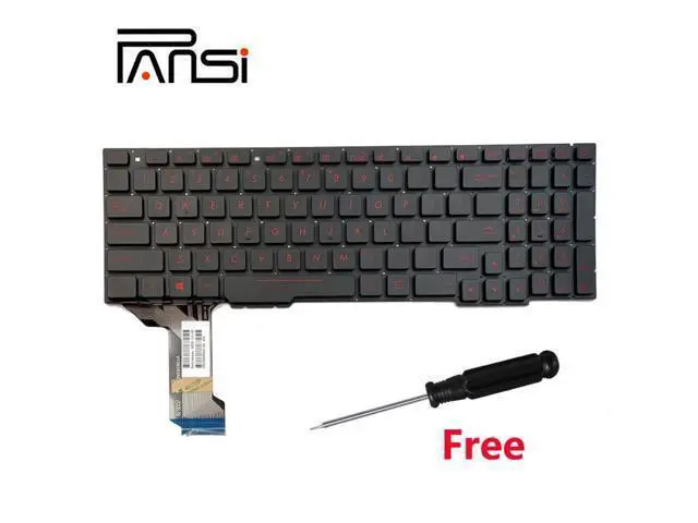 Alt view image 2 of 4 - US Clevo Laptop Backlit Keyboard For ASUS Dns Shop GL553 GL553V GL553VW ZX553VD ZX53V ZX73 FX553VD FX53VD FX753VD FZ53V English