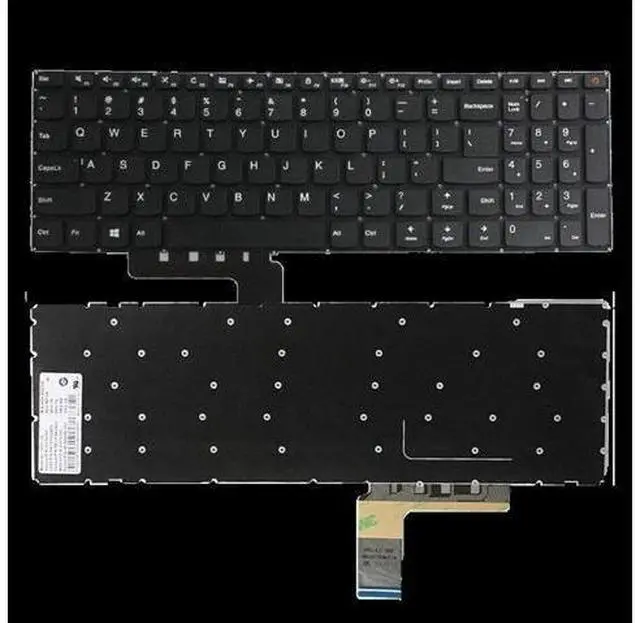Alt view image 4 of 4 - US for Thinkpad Keyboard for Laptop Clevo Dns Intelbras for Lenovo 110 Touch-15ACL 110-15ACL 110-15AST 110-15IBR