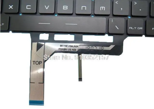 Main image of Black Backlit Keyboard For MSI P65 Creator 8RE 8RD 8RF 8SD 8SE 8SF 9SD 9SE 9SF 9SG German GR GS65 GF63 PS42 WS65 WP65 NO Frame