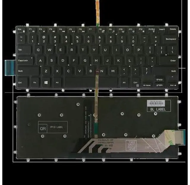 Alt view image 4 of 4 - US Backlit Keyboard for Laptop for Dell 7466 7467 7378 7460 7569 7579 7368 14-7000 5368 Positivo Notebook