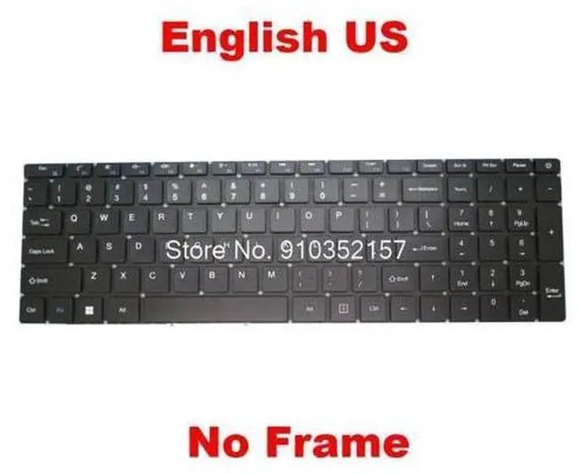 Main image of Laptop Keyboard For Gateway GWTN156-12 GWTN156-12BK GWTN156-12BL GWTN156-12RD GWTN156-12GR English US NO Frame