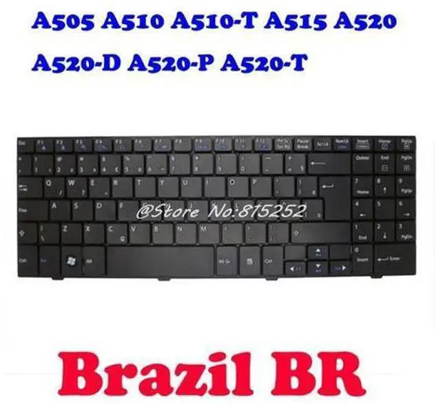 Main image of Laptop Keyboard For LG A505 A510 A520 MP-09M16BRA01 AENK5B034384AMB MP-09M16PA-9201 QL9 AEQL9600010 AEW73089808 Brazil BR