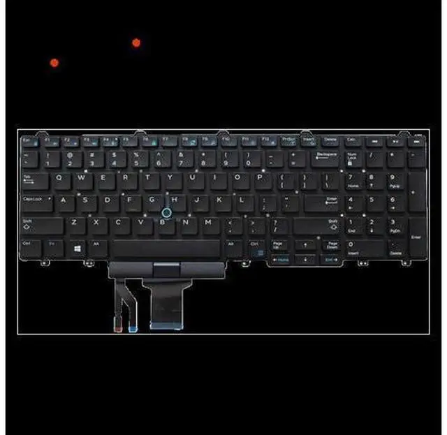 Alt view image 2 of 4 - 2021 Year for Dell Notebook Keyboards Dns Clevo Intelbras E5550 E5570 Precision 3510 7510 7710 7720 7520 3520 P53F