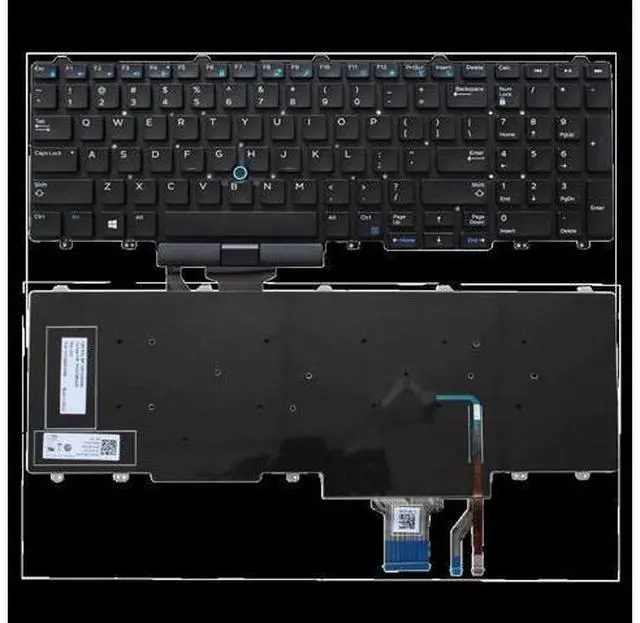 Alt view image 4 of 4 - 2021 Year for Dell Notebook Keyboards Dns Clevo Intelbras E5550 E5570 Precision 3510 7510 7710 7720 7520 3520 P53F