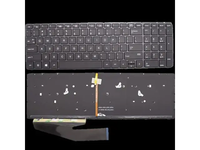 Alt view image 4 of 4 - US Positive Notebook Keyboards Clevo Dns Intelbras for HP 450 455 470 G3 Black