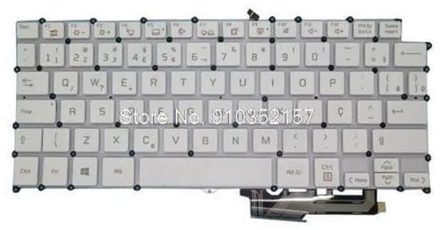 Main image of Backlit Keyboard For LG 13Z970 13ZD970-G 13Z970-ER33J 13Z970-MRS1J AEW73769935 HMB8151ELA35 HMB8150ELB35 Brazil BR White