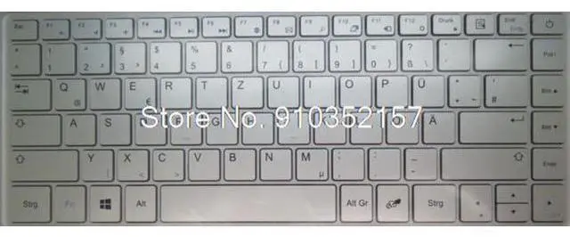 Main image of Laptop Replacement Keyboard For Teclast F6S German GR Silver