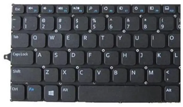 Alt view image 4 of 4 - English Laptop Keyboard for Dell Positivo Inspiron 11 3000 3147 11 3148 3138 P20T 3152 3153 3157 3158 7130 2-in-1 7W4K6 F4R5H
