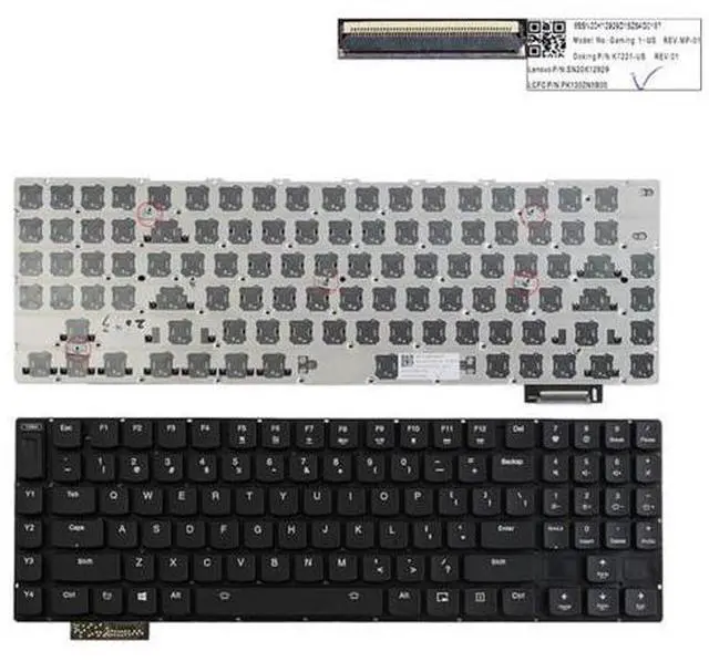 Main image of Laptop Replacement US Layout with Backlit Keyboard for Lenovo Gaming Y900 Y900-17ISK Y910-17ISK Y920-17IK Black