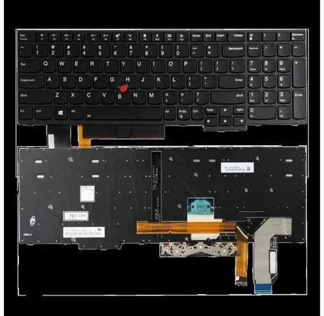 Alt view image 4 of 4 - Factory US for Thinkpad Backlit Keyboard for Laptop for Lenovo E580 E585 E590 E595 T590 P53S L580 L590 P52