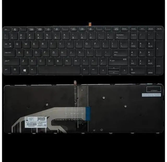 Alt view image 4 of 4 - US Backlit Positivo Notebook Keyboard Dns Clevo for HP Probook 450 455 470 G3 Black