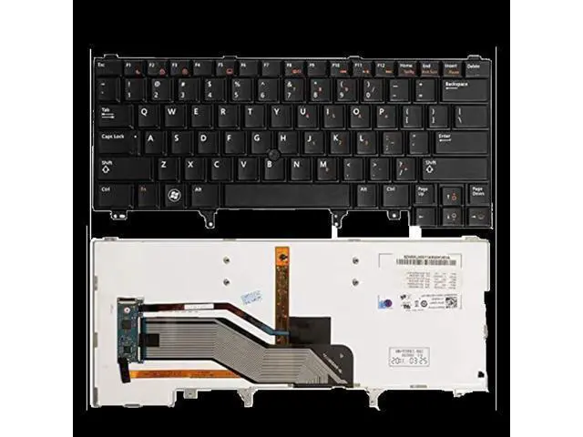 Alt view image 4 of 4 - US Keyboard Backlight with Pointer for Laptop for Dell E6220 E6230 E6430 E6420 E6440 E5420 E6320 E6330 Positivo Notebook