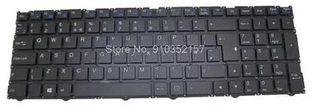 Main image of UK Keyboard For CLEVO N250 CVM15F36GB-430 6-80-N25J0-190-1 N350DV N350DW N350TV N550RC1 N550RN United Kingdom UK NO Frame