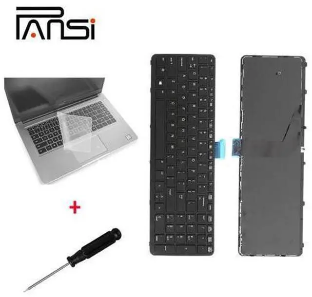 Alt view image 2 of 4 - Send Keyboard Film US Keyboards Positivo Notebook Dns Packard Bell for HP 15 17 G1 G2 ZBOOK Black Frame