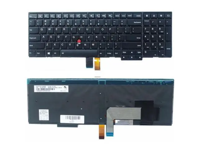 Alt view image 3 of 4 - US for Lenovo Keyboard E531 L540 W540 W550 W541 T540 T540P E540 P50S T560 L560 T550 Backlit Replacement Dns Packard Bell