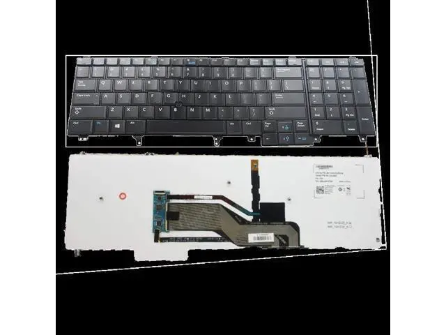 Alt view image 4 of 4 - US Positive Notebook Backlit Keyboards Dnsfor Dell E5520 E5520M E5530 E6520 E6530 E6540