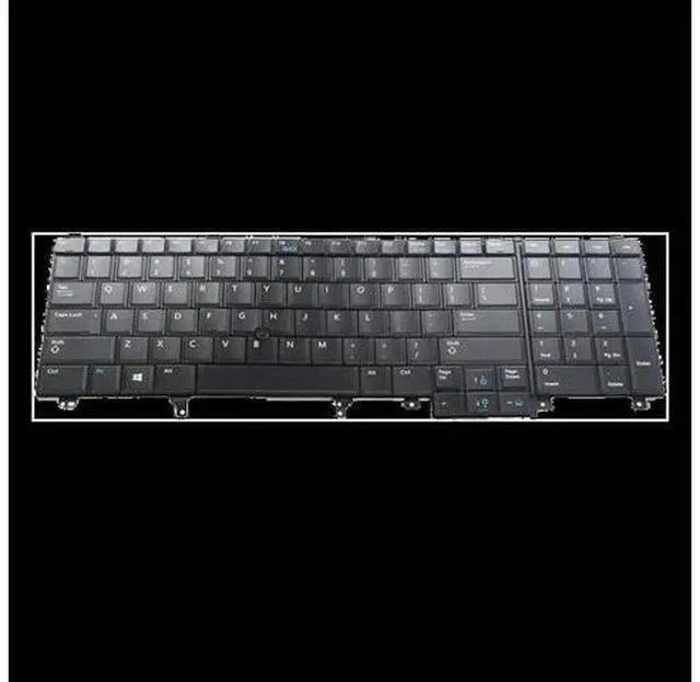 Main image of US Positive Notebook Backlit Keyboards Dnsfor Dell E5520 E5520M E5530 E6520 E6530 E6540