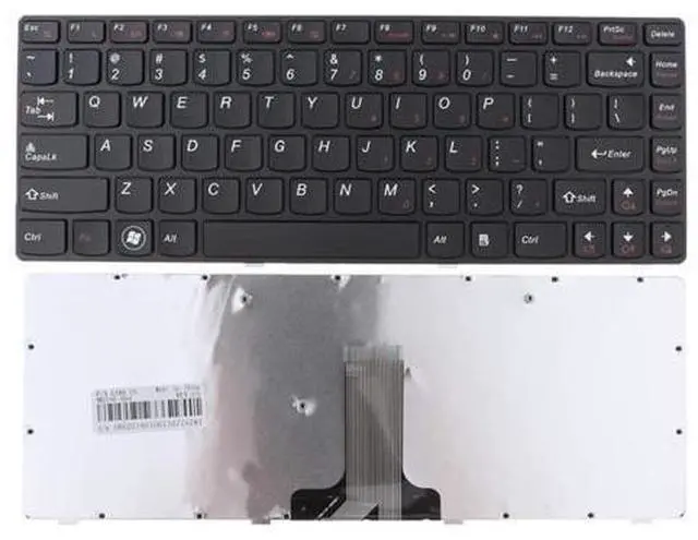Alt view image 3 of 4 - PANSHI Laptop Replacement US Layout Keyboard for Lenovo G480 G485 Z480 Z380 Z485 G410 G490 G400 G405 Black