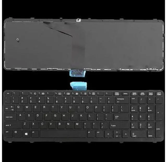 Alt view image 4 of 4 - Send Keyboard Film US Keyboards Positivo Notebook Dns Packard Bell for HP 15 17 G1 G2 ZBOOK Black Frame