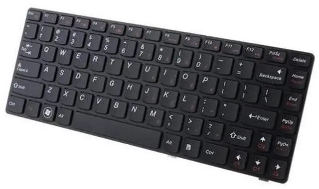 Alt view image 4 of 4 - PANSHI Laptop Replacement US Layout Keyboard for Lenovo G480 G485 Z480 Z380 Z485 G410 G490 G400 G405 Black