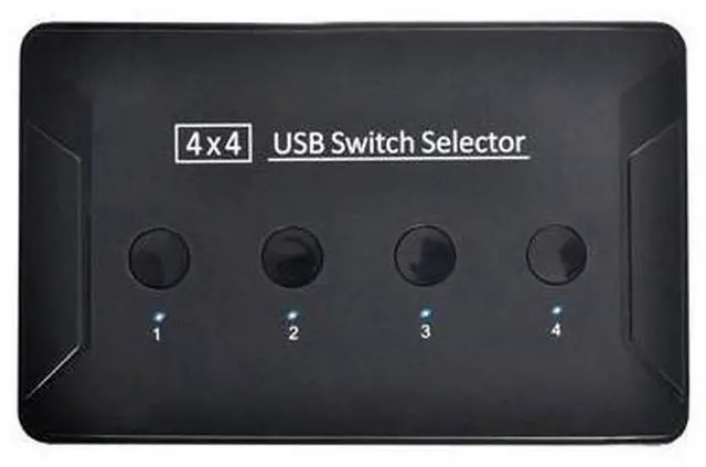 Main image of KVM USB 3.0 4 Port PCs Sharing 4 Devices for Keyboard Printer Switch Selector