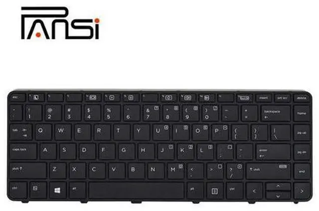 Alt view image 2 of 4 - PANSI Keyboard Compatible for HP PROBOOK 430 440 G3 G4 445 G3 640 645 G2 Series with No Backlit Frame Black US