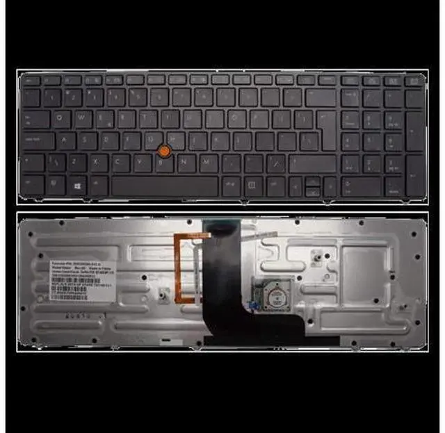 Main image of US Backlit Positivo Notebook Keyboard Dns Clevo for HP Probook 8560W 8570W