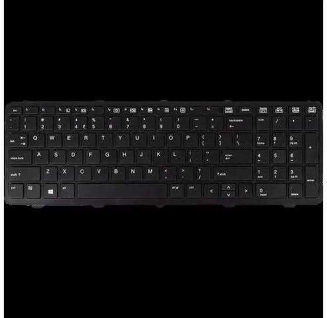 Main image of US Positivo Notebook Keyboard for Laptop Dns Clevo for HP With Frame ProBook 650 655 G1 Black