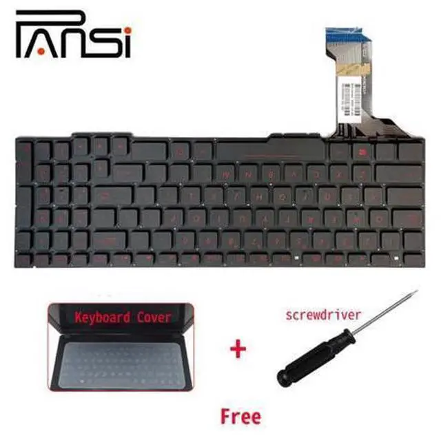 Alt view image 2 of 4 - US for Asus Laptop Keyboard GL553 GL553V GL553VW ZX553VD ZX53V ZX73 FX553VD FX53VD FX753VD FZ53V Backlit Replacement Dns