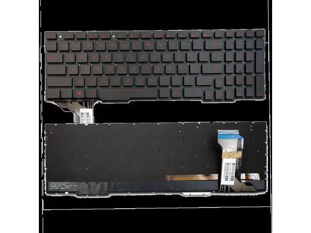 Alt view image 4 of 4 - US for Asus Laptop Keyboard GL553 GL553V GL553VW ZX553VD ZX53V ZX73 FX553VD FX53VD FX753VD FZ53V Backlit Replacement Dns