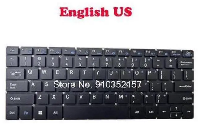 Main image of Laptop Keyboard For Jumper For EZBook X1 YXT-NB93-111 MB2547012 English US No Frame