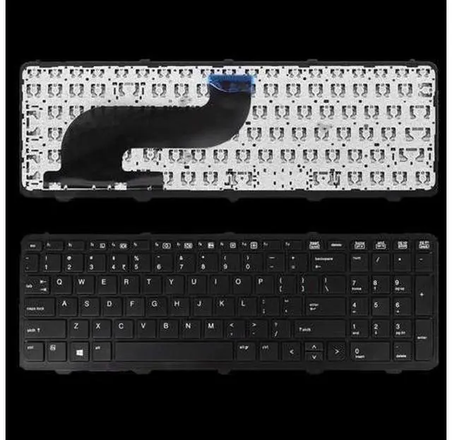 Alt view image 4 of 4 - US Positivo Notebook Keyboard for Laptop Dns Clevo for HP With Frame ProBook 650 655 G1 Black