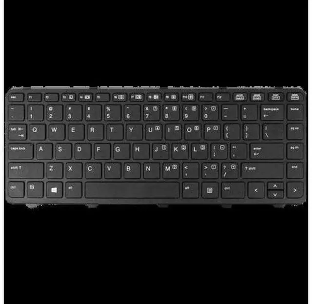 Main image of US Positivo Notebook Keyboard for Laptop Dns Clevo for HP PROBOOK 640 645 G1 Black Without Pointing Stick