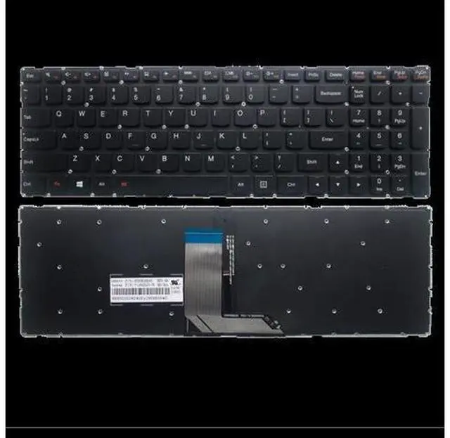 Alt view image 4 of 4 - Factory US for Thinkpad Backlit Keyboard for Laptop Clevo Dns Intelbras for Lenovo 700-15ISK 700-17ISK