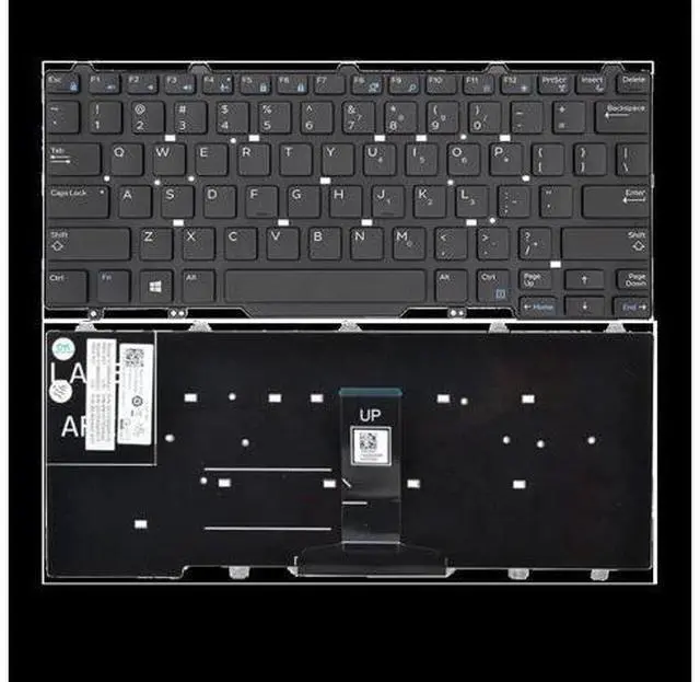 Alt view image 4 of 4 - FOR Dell Notebook for Keyboard for Laptop Dns Clevo Packard Bell for 3340 E3340 7350 E5450 E7450 5450 7450 Black NWE US