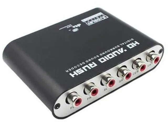 Main image of 5.1 CH Digital Audio Decoder Coaxial to AC3 DTS Amplifier Analog Converter with USB Cable