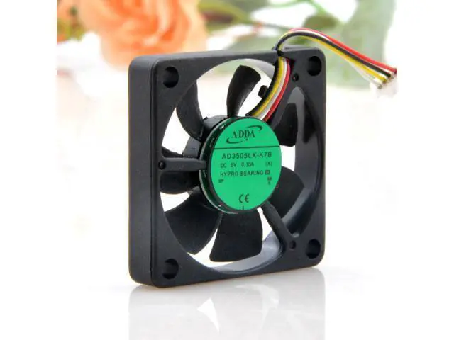 Alt view image 2 of 4 - 2pcs For Adda AD3505LX-K7B DC 5V 0.10a 3507 4-Wire Temperature Control Cooling Fan 3.5CM