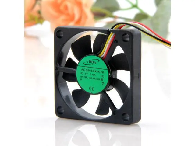Alt view image 3 of 4 - 2pcs For Adda AD3505LX-K7B DC 5V 0.10a 3507 4-Wire Temperature Control Cooling Fan 3.5CM