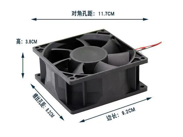 Alt view image 3 of 4 - 9238 fan For DELTA 9CM 92*92*38MM 9238 24V 0.75A FFB0924EHE 2,3WIRE F00 R00 Cooling fan